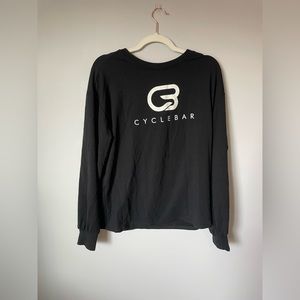 CycleBar Crewneck Sweatshirt | Large | Black | CYCLEBAR | Tie-Back